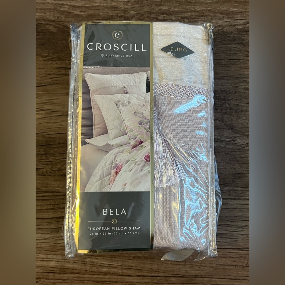 Croscill Bela Euro European Sham 26x26 New